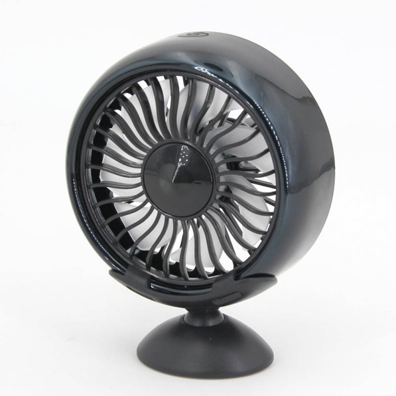12V Electric Car Fan 360 Degree Rotatable Car Auto Cooling Air Circulator Fan Center console black + air outlet can be rotated