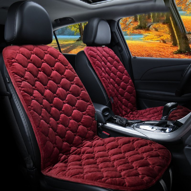 Wholesale 12V Heating Car Seat Cover Front Seat Cushion Plush Heater Winter  Warmer Control Electric Heating Protector Pad Love Wine Red-Two Seat 12V  From China