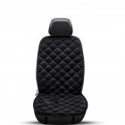 12V Heating Car Seat Cover Front Seat Cushion Plush Heater Winter Warmer Control Electric Heating Protector Pad Love black-single seat
