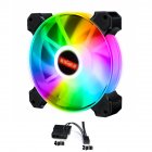 12cm Rgb 5v Pwm 3+4pin Case Fan Quiet Pc Radiator Cpu  Cooler  Argb Sync With Motherboard  Fans 3+4PIN