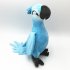 12in BLU   Jewel 2PCS Rio Plush Toy Parrot Bird Stuffed Animal Doll for Kids Gift green