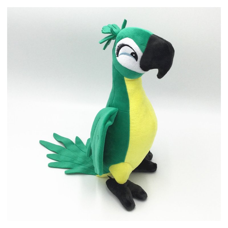 12" BLU & JEWEL 2PCS Rio Plush Toy Parrot Bird Stuffed Animal Doll for Kids Gift 