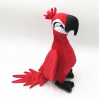 12in BLU   Jewel 2PCS Rio Plush Toy Parrot Bird Stuffed Animal Doll for Kids Gift red