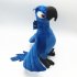 12in BLU   Jewel 2PCS Rio Plush Toy Parrot Bird Stuffed Animal Doll for Kids Gift green
