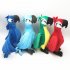 12in BLU   Jewel 2PCS Rio Plush Toy Parrot Bird Stuffed Animal Doll for Kids Gift green