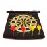 12in Magnetic Dartboard Roll Up With 6 Magnet Darts Double Sided Kids Dart Board Game As shown