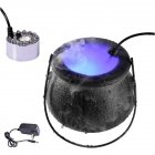 12led Halloween Witch Pot Fog Machine Color Changing Fog Maker Party Props