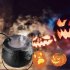 12led Halloween Witch Pot Fog Machine Color Changing Fog Maker Party Props For Halloween Decoration US plug