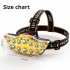 12led Headlamp Waterproof Rechargeable Head mounted Flashlight Torch Outdoor Night Fishing Headlight gold