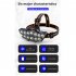 12led Headlamp Waterproof Rechargeable Head mounted Flashlight Torch Outdoor Night Fishing Headlight gold