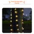 12m 100led Solar Star String Lights 8 Modes Twinkle Fairy Light for Outdoor Gardens Lawn Patio Decor Colorful
