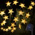 12m 100led Solar Star String Lights 8 Modes Twinkle Fairy Light for Outdoor Gardens Lawn Patio Decor Colorful