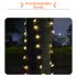 12m 100led Solar Star String Lights 8 Modes Twinkle Fairy Light for Outdoor Gardens Lawn Patio Decor Cold White