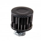 12mm Air Filter Motorcycle <span style='color:#F7840C'>Turbo</span> Vent Crankcase Breather Electroplate Black and White