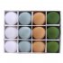 12pcs 6cm Flocked Christmas Balls Shatterproof Christmas Ornaments Baubles Set For Christmas Tree Decorations Style 4