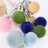 12pcs 6cm Flocked Christmas Balls Shatterproof Christmas Ornaments Baubles Set For Christmas Tree Decorations Style 4