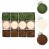 12pcs 6cm Flocked Christmas Balls Shatterproof Christmas Ornaments Baubles Set For Christmas Tree Decorations Style 4