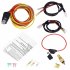 12pcs Dual Electric Cooling Fan Wire Harness Kit 185 On 165 Off Thermostat 50 AMP Relay