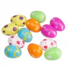 12pcs Easter Eggs Colorful Egg Diy Craft Happy Easter Party Decorations For Home Educational Toys For Kids Gifts
