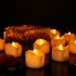 12pcs LED Candle Light Flameless Dropless Battery Powered Electric Candles Lamp For Birthday Wedding Christmas Decor yellow flashing