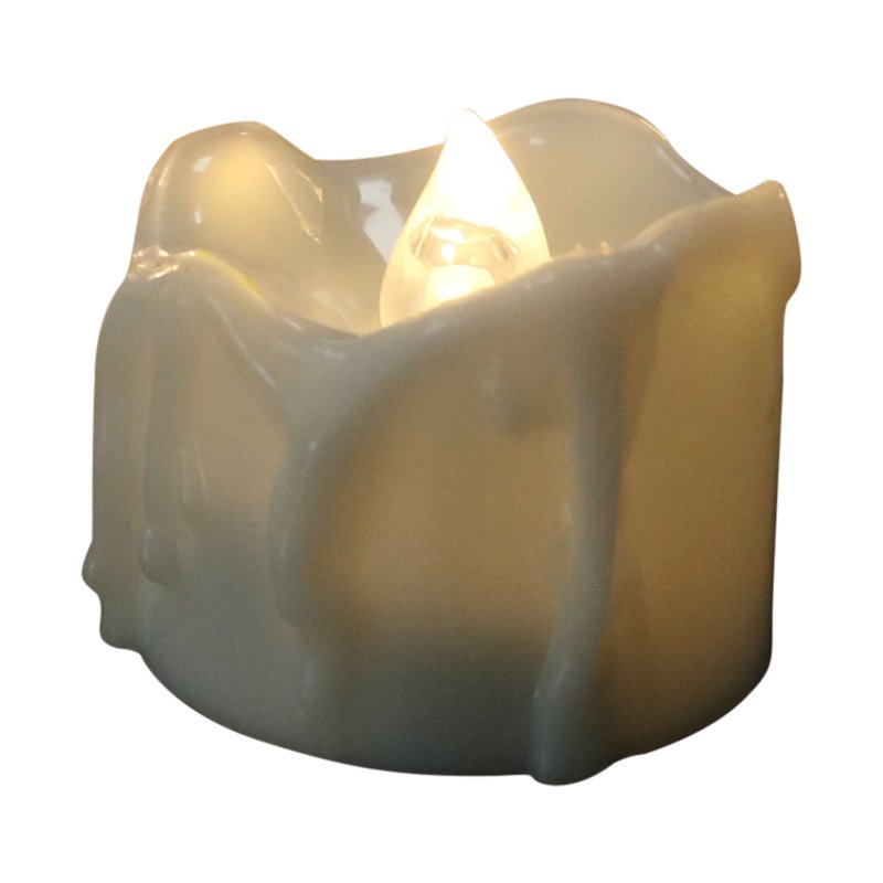 12pcs LED Candle Light Flameless Dropless Battery Powered Electric Candles Lamp For Birthday Wedding Christmas Decor Warm white