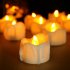 12pcs LED Candle Light Flameless Dropless Battery Powered Electric Candles Lamp For Birthday Wedding Christmas Decor Warm white