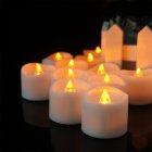 12pcs LED Electronic Candles Lights With Timing Function Flameless Dropless Flickering Tea Lights For Home Party Halloween Xmas Decor