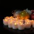 12pcs LED Electronic Candles Lights With Timing Function Flameless Dropless Flickering Tea Lights For Home Party Halloween Xmas Decor cold white flash