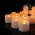 12pcs LED Electronic Candles Lights With Timing Function Flameless Dropless Flickering Tea Lights For Home Party Halloween Xmas Decor cold white flash