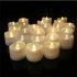 12pcs LED Electronic Candles Lights With Timing Function Flameless Dropless Flickering Tea Lights For Home Party Halloween Xmas Decor cold white flash