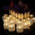 12pcs LED Electronic Candles Lights With Timing Function Flameless Dropless Flickering Tea Lights For Home Party Halloween Xmas Decor cold white flash