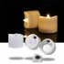 12pcs LED Electronic Candles Lights With Timing Function Flameless Dropless Flickering Tea Lights For Home Party Halloween Xmas Decor cold white flash