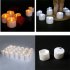 12pcs LED Electronic Candles Lights With Timing Function Flameless Dropless Flickering Tea Lights For Home Party Halloween Xmas Decor cold white flash