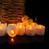 12pcs LED Electronic Candles Lights With Timing Function Flameless Dropless Flickering Tea Lights For Home Party Halloween Xmas Decor cold white flash