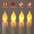 12pcs Led Electronic Candle Lights Flameless Decorative Lamp For Wedding Birthday Christmas Party Accessories yellow flashing Short 2 x 11 5cm