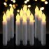 12pcs Led Electronic Candle Lights Flameless Decorative Lamp For Wedding Birthday Christmas Party Accessories yellow flashing Short 2 x 11 5cm