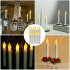 12pcs Led Electronic Candle Lights Flameless Decorative Lamp For Wedding Birthday Christmas Party Accessories yellow flashing Short 2 x 11 5cm