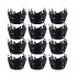 12pcs Paper Halloween Hollow Cupcakes Paper  Edge Household Kitchen Backing Accessories fortress