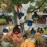 12pcs Reusable Luminous Pumpkin Wall Sticker For Halloween Party Refrigerator Door Mailbox Decor as shown