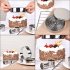 12pcs Set Stainless Steel Round Mold Practical  Circle DIY Biscuit Mousse Cake Dessert Pastry Decorating Tool Silver