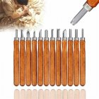12pcs Wood Carving Chisel Set For Woodworking Wood Carving Knife Set Hand Tool Kit For Carpenter Craftsman Gifts 12cps