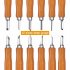 12pcs Wood Carving Chisel Set For Woodworking Wood Carving Knife Set Hand Tool Kit For Carpenter Craftsman Gifts 12cps