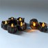 12pcs pack Led Color plated Shell Electronic Candle Frameless Candle  Ornaments Yellow flash