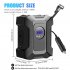 12v 150PSI Car Air Pump Large High precision Display Portable Electric Tire Air Pump Digital display with line