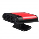 12v 150W Car Air Heater Fast Hot Warm Air Blower Quick Heating Windshield Defroster Demister Defogger black red