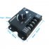 12v 24v Led  Dimmer  Switch 30a 360w Regulator Adjustable Controller Soft Stable Pwm Digital Dimming For Led Light Bar Led Dimmer Black
