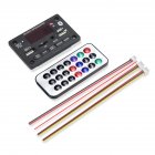 12v Bluetooth 5.0 Mp3 Decoder Board Color Screen Call Recording Tf Usb Fm Jx-810bt (with Remote Control Without Battery) black
