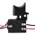 12v Lithium Battery Rechargeable Electric Drill Button Switch With Small Light Reversible Speed Regulation DC Power Tool Switch black