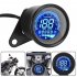 12v Motorcycle Led Digital Oil Level Odometer Speedometer Integrated Lcd Display Retro Modified Instrument Assembly black