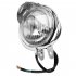 12v Universal Chrome Color ABS Motorcycle Fog Lights Headlight Lamp 1 pair